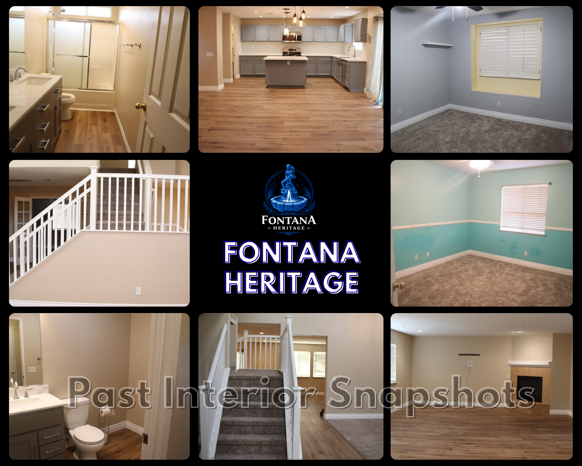 Spacious backyard patio with outdoor seating